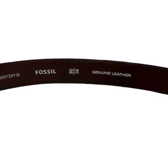 FOSSIL Brown Genuine Leather Belt Men's Size 90/36 MB350720136 Outdoors Work - Picture 8 of 12